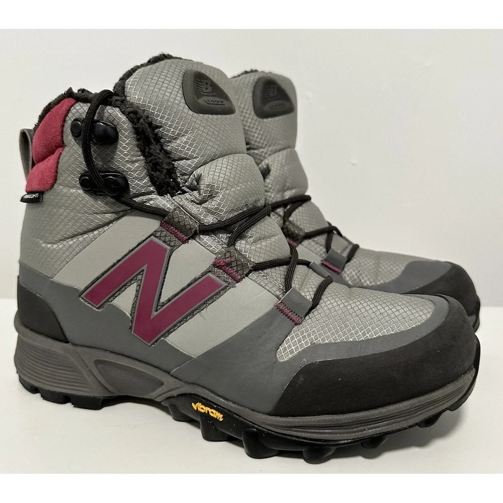 New Balance Boots Primaloft Womens US‎ 7 B Vibram Soles Winter Hiking Gray Shoes